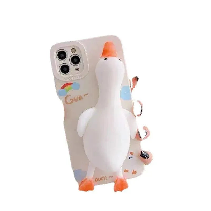 3D Squeezy Duck Phone Case (For iPhones) - Bear Hugs