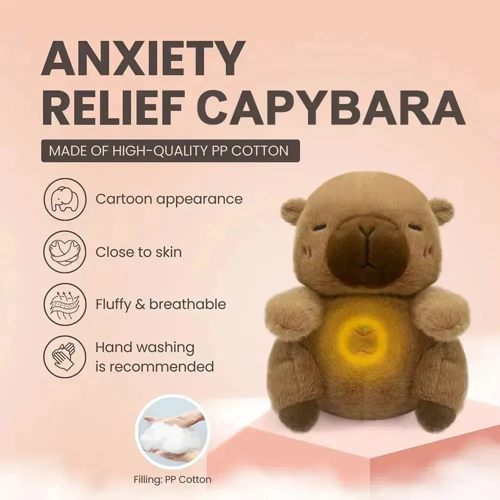 Capybara Musical Breathing Teddy Plushie