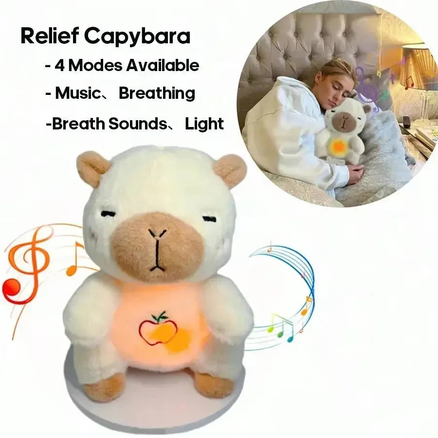 Capybara Musical Breathing Teddy Plushie