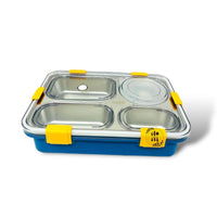 4 Compartment Insulated Steel Lunch Box (900 ml) - Bear Hugs