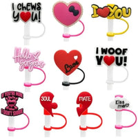 Couples Straw Toppers For 30 oz/40 oz Tumblers