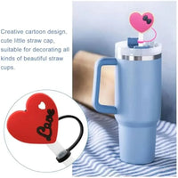 Couples Straw Toppers For 30 oz/40 oz Tumblers