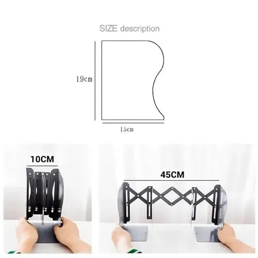 Expandable Metal Adjustable Desktop Book Stand