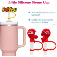 Couples Straw Toppers For 30 oz/40 oz Tumblers