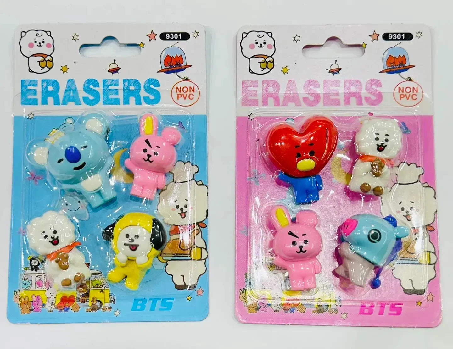 BT21 Clean Slate Eraser (Set of 4)