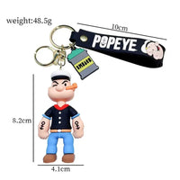 Popeye Spinach Strong 3D Keychain