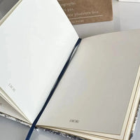 D Luxe Toile Elegance White A5 Notebook