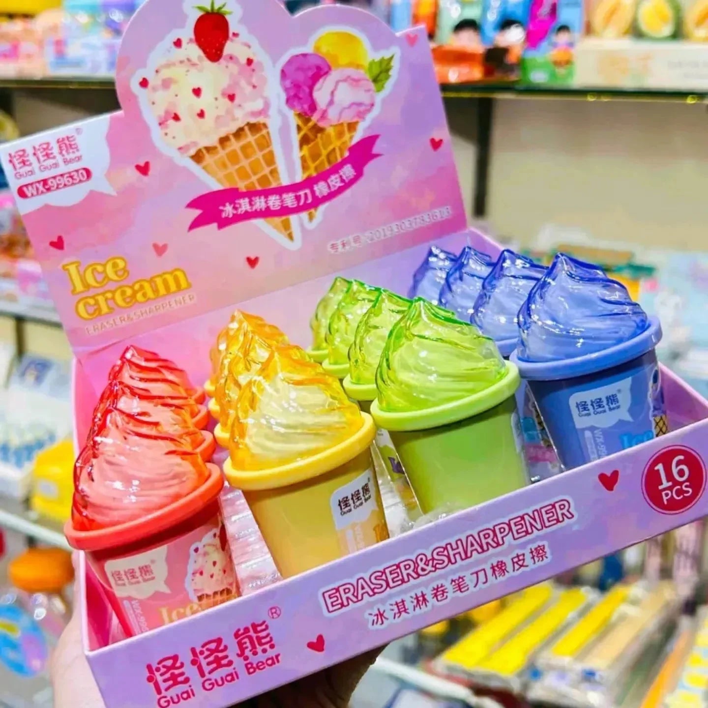 Ice-Cream 2-in-1 Eraser & Sharpener