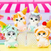 Mofusand Ice Cream Kitty Keychain