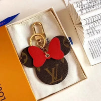 Minnie's Silhouette Monogram Keychain