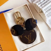 Minnie's Silhouette Monogram Keychain