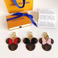Minnie's Silhouette Monogram Keychain