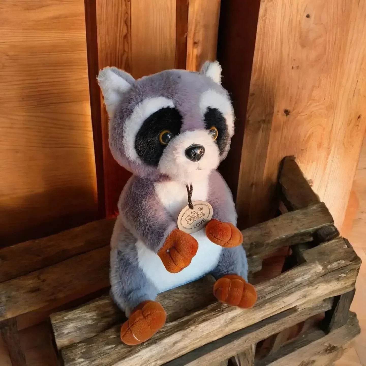 Peluche raton laveur Bandit Buddies (40 cm) 