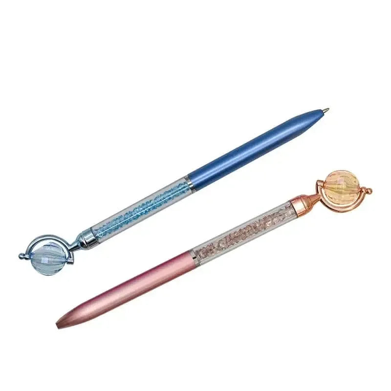 Crystal Globe Earth Ballpoint Pen