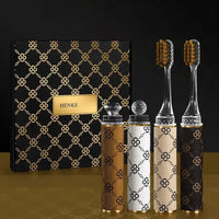 Lipstick Shaped Luxury Toothbrush Set