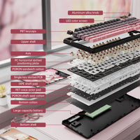 ATTACK SHARK X98PRO Wireless Gaming Keyboard - Bear Hugs