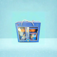 3D Animal Print 2 in 1 Gift Set Metal Bottle with Cup
