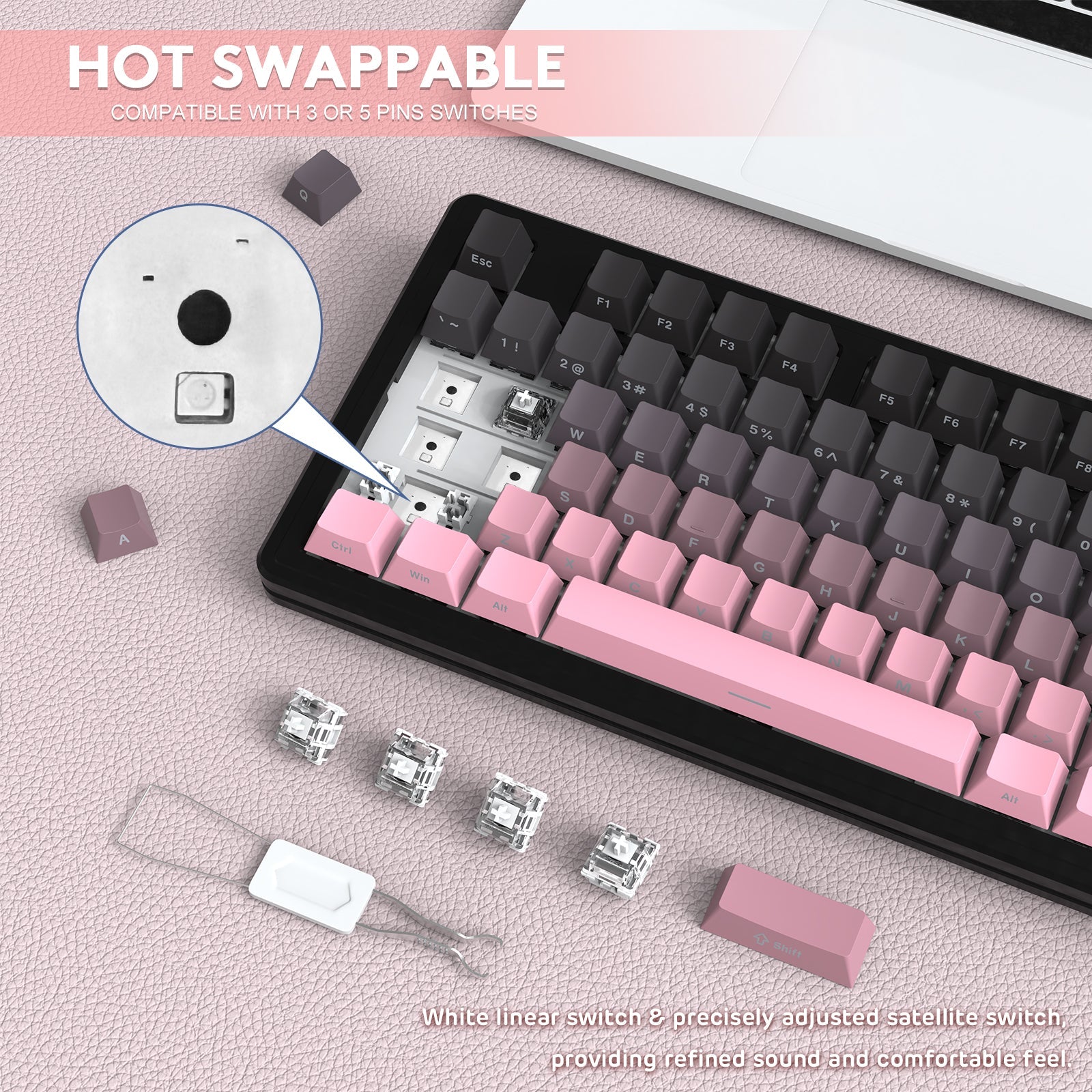 ATTACK SHARK M87 PRO Wireless Mechanical Keyboard
