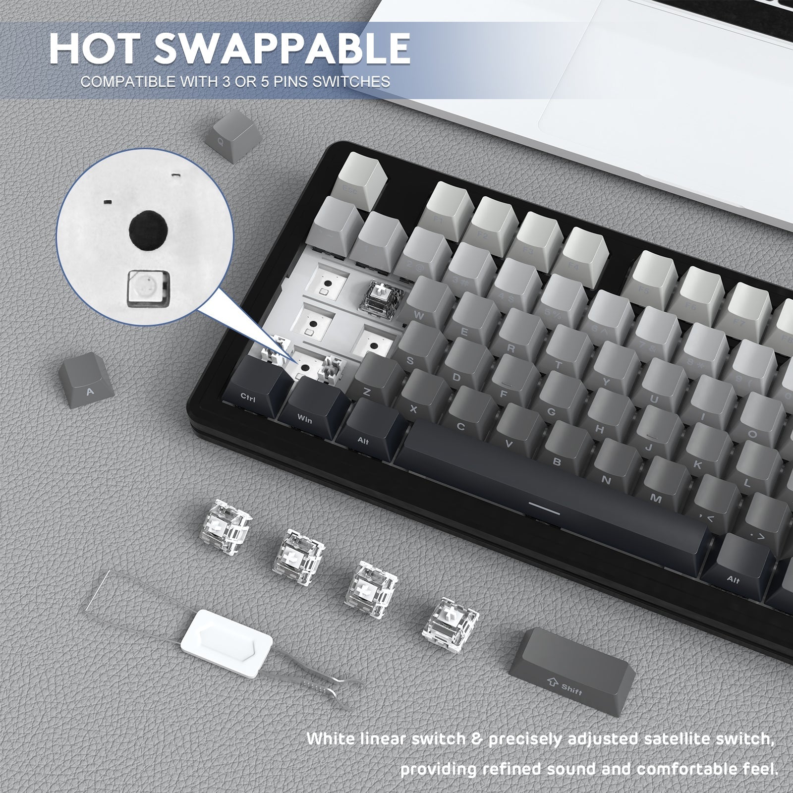 ATTACK SHARK M87 PRO Wireless Mechanical Keyboard