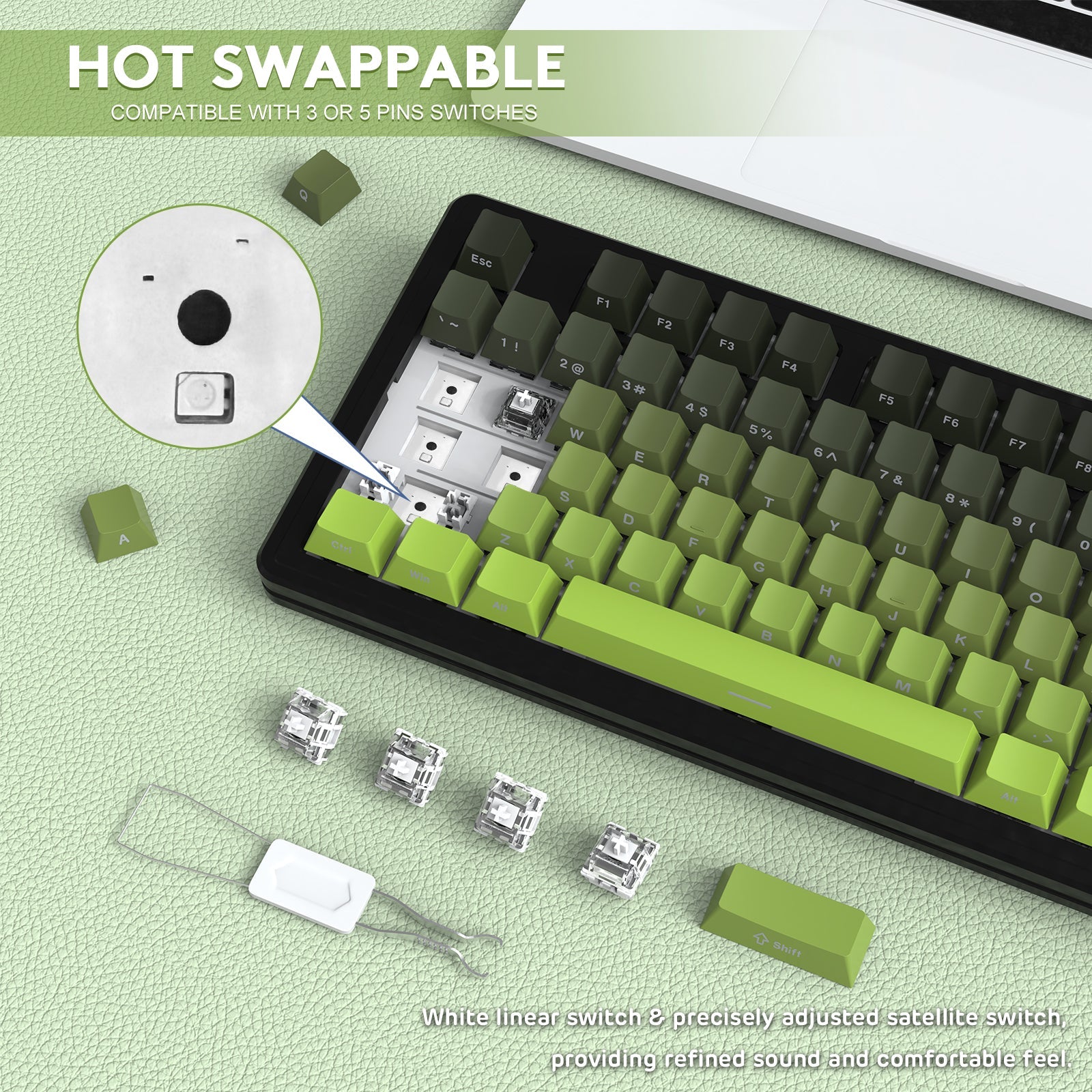 ATTACK SHARK M87 PRO Wireless Mechanical Keyboard