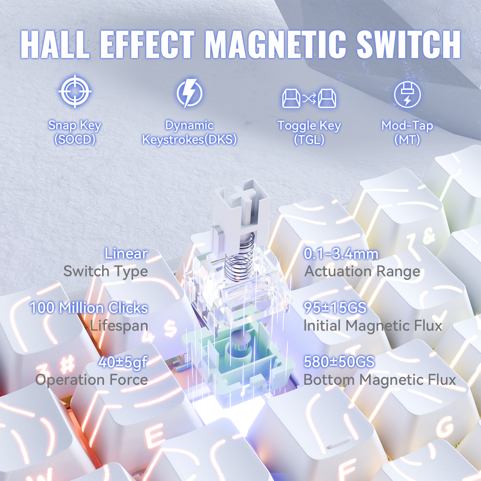 ATTACK SHARK X68 MAX HE Magnetic Aluminum Keyboard