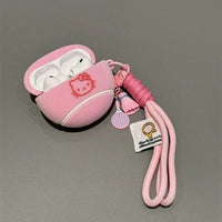 Hello Kitty Pink Tennis Ball AirPod Case with Bracelet Charm - Bear Hugs