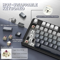 ATTACK SHARK X87 Tri-Mode Gasket Mechanical Keyboard
