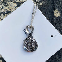 Sally & Jack Skellington Couple Necklace Set