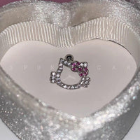 Sparkling HelloKitty Whisper Ear Cartilage Clips