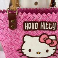 Hello Kitty Pink Petals Woven Tote Bag
