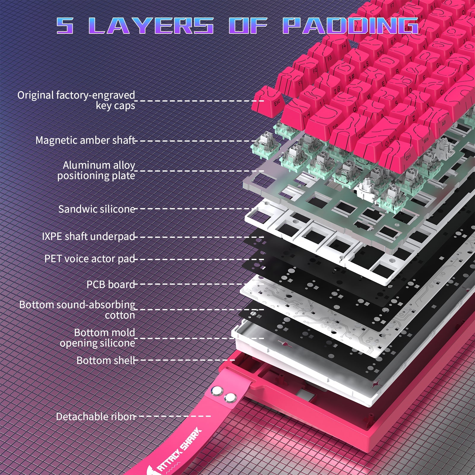 ATTACK SHARK R82 HE Magnetic Gaming Keyboard