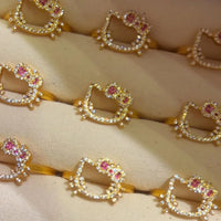 Hello Kitty My Secret Sparkle Heart Ring - Bear Hugs