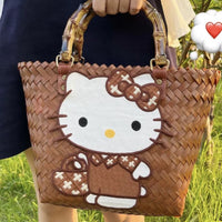 Hello Kitty Limited Edition Woven Handbag - Bear Hugs