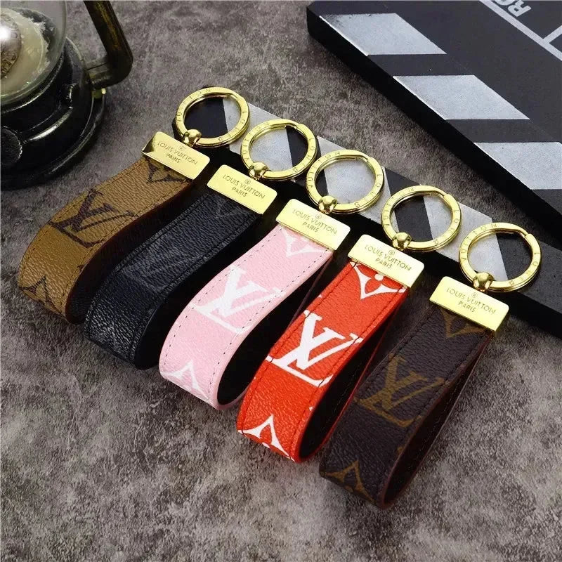Signature Loop Premium Leather Keychain