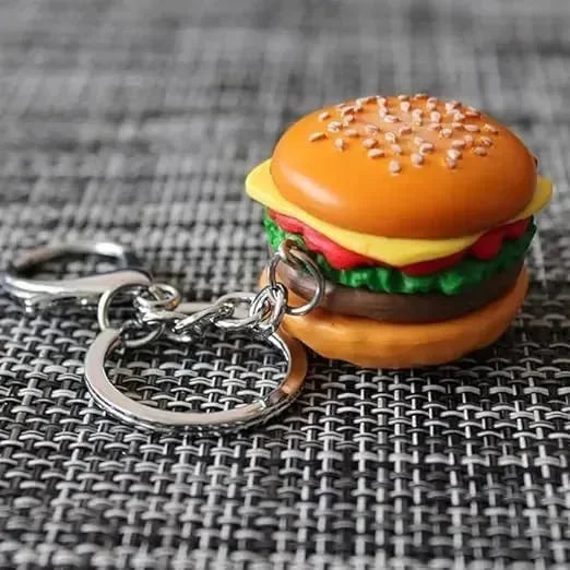 Craveable Carry Hamburger Keychain