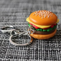 Craveable Carry Hamburger Keychain