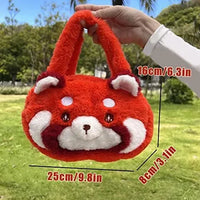 Cute Panda Dog Plush Handbag