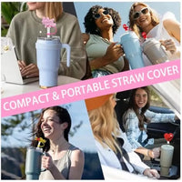 Couples Straw Toppers For 30 oz/40 oz Tumblers