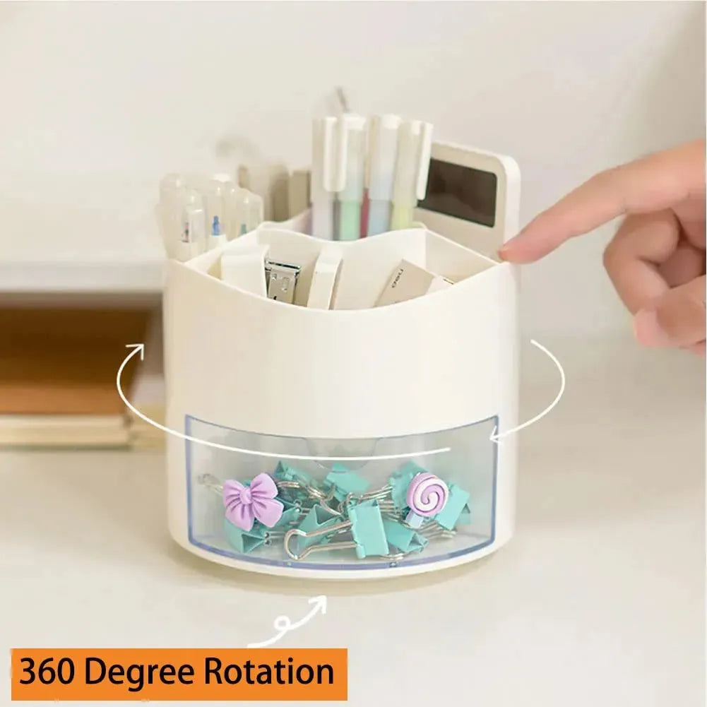 Multi Slot Rotating Pen Holder