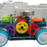 Transparent Gear School Bus Toy