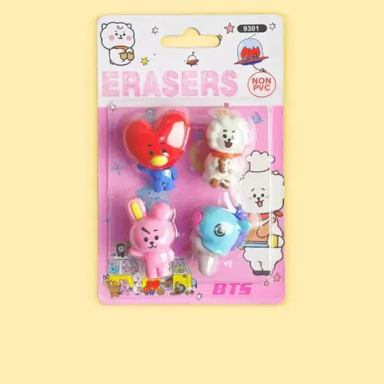 BT21 Clean Slate Eraser (Set of 4)