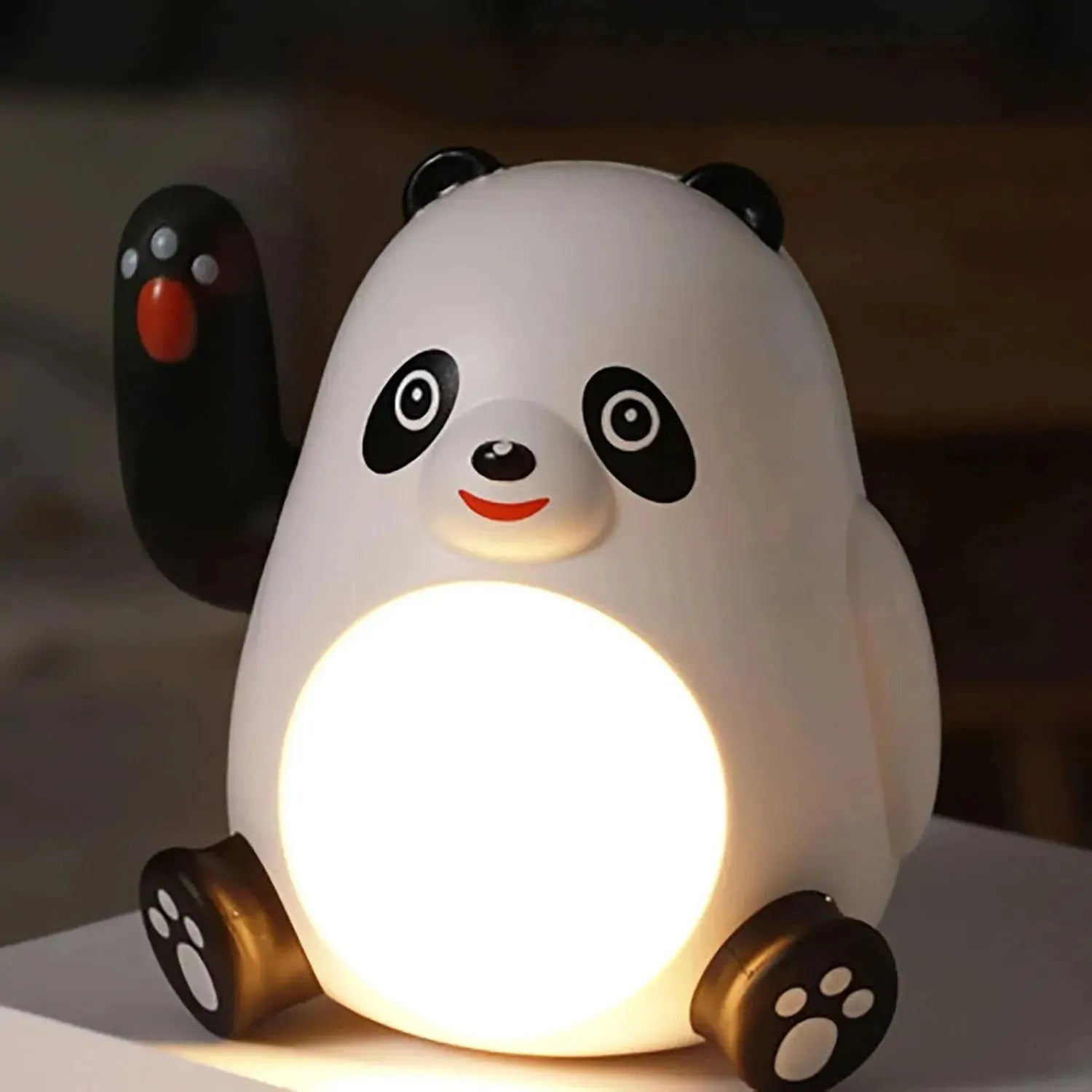 Hand Waving Panda Night Lamp