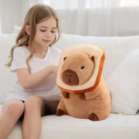 Capybara Plush with Removable Bread Pillow (40 cm)