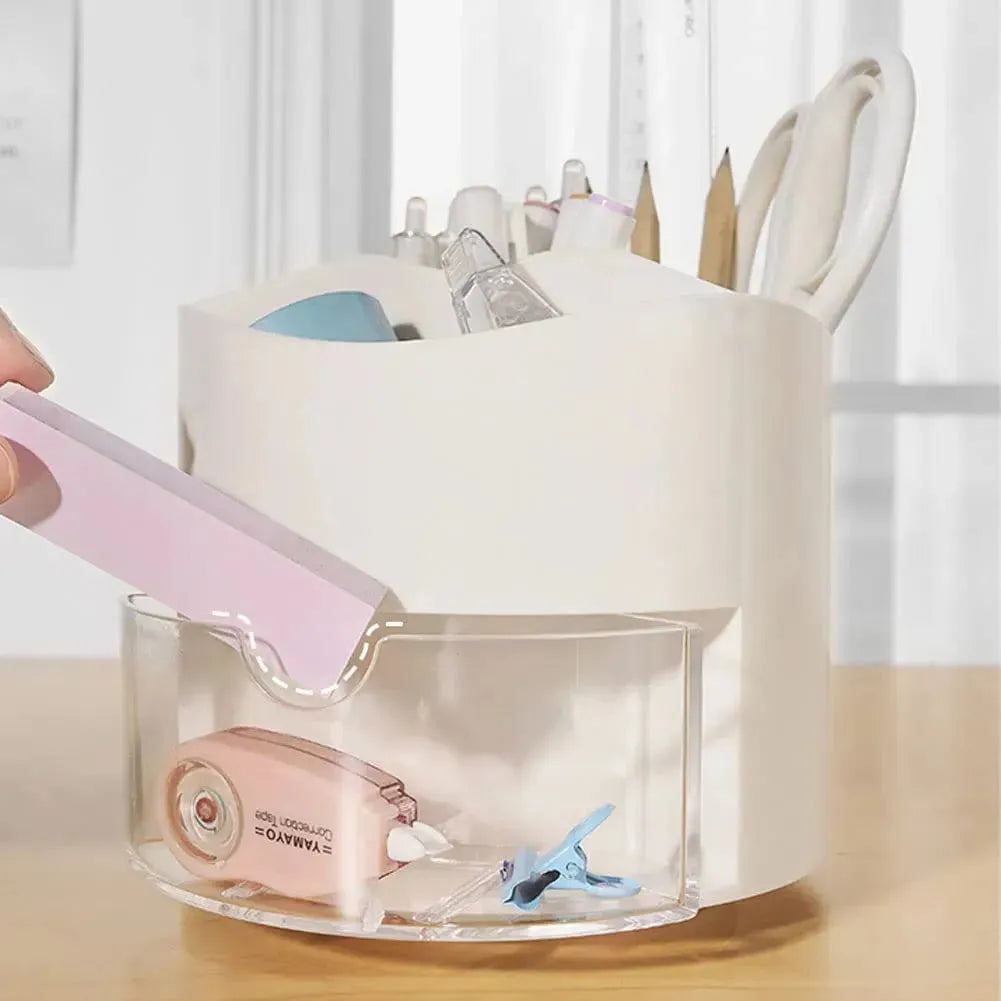 Multi Slot Rotating Pen Holder