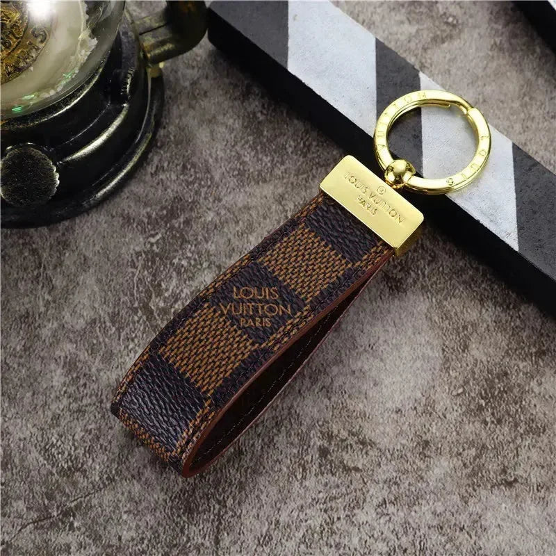 Signature Loop Premium Leather Keychain