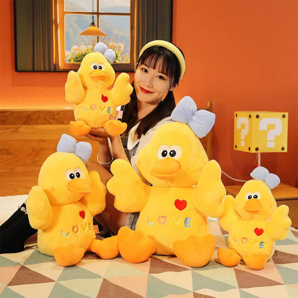 Kawaii Love Duck Plush Doll