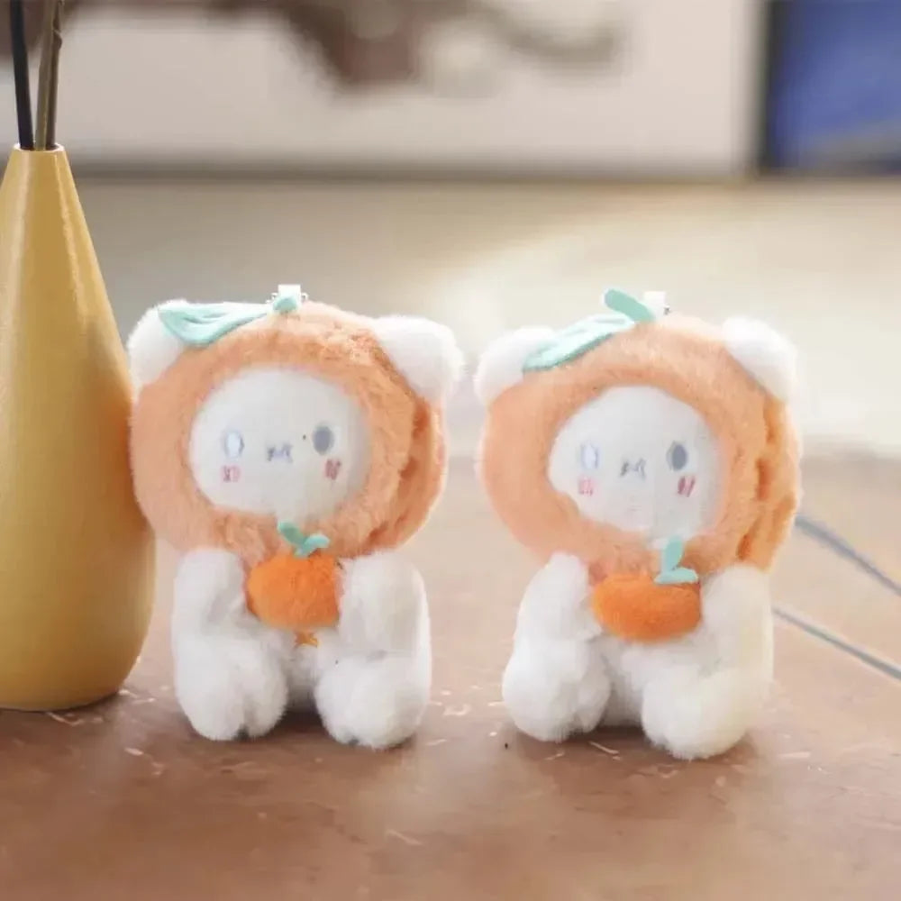 Sweet Blush Bear Plush Keychain