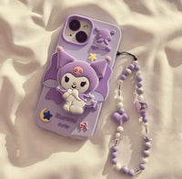 Cute Purple Phone Case for iPhone 11/12/12pro max/13/13pro/13pro max/14/14pro/14pro max/15/15pro/15pro max PN6929 - Bear Hugs