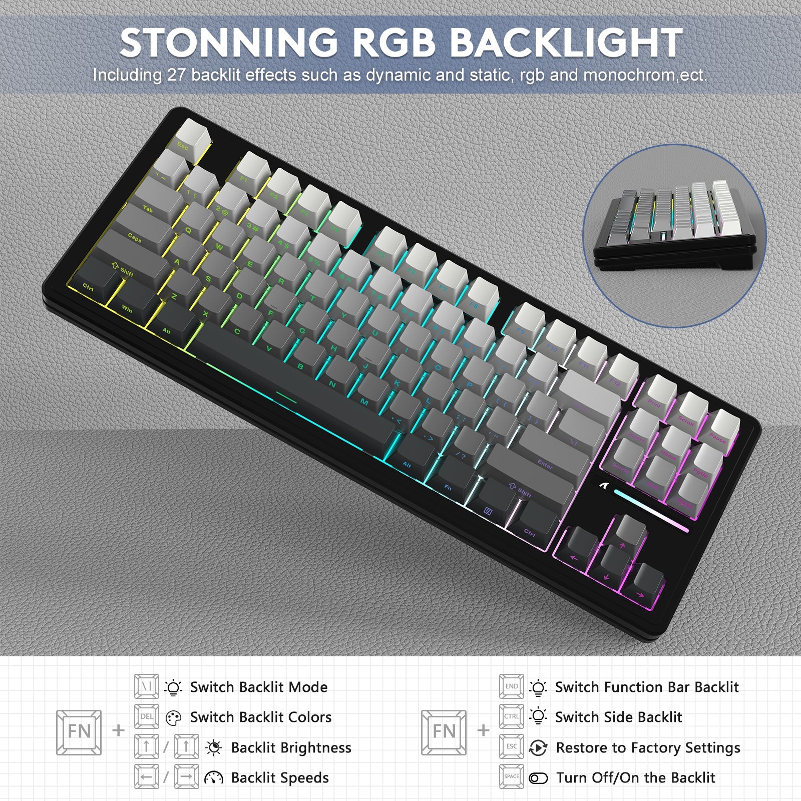ATTACK SHARK M87 PRO Wireless Mechanical Keyboard