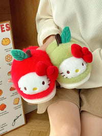 Hello Kitty Fruity Harvest Plush Slippers